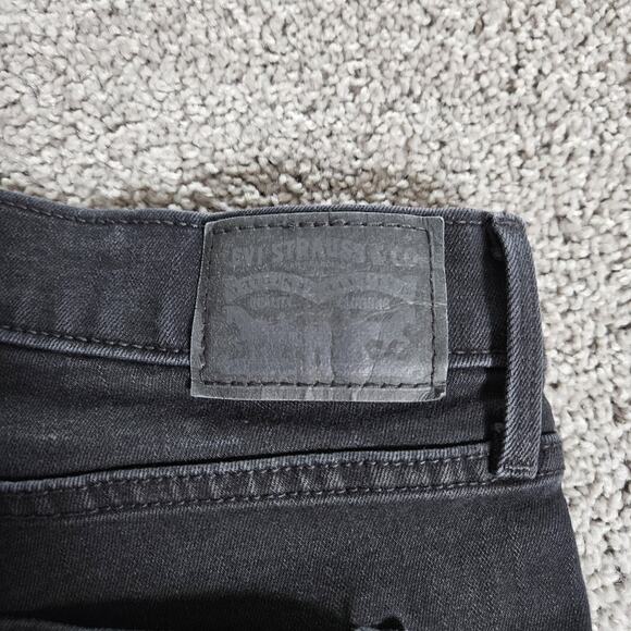 Levis 312 Shaping Slim Jeans Womens 31 Black Stretch Normcore Minimalist - Picture 3 of 14